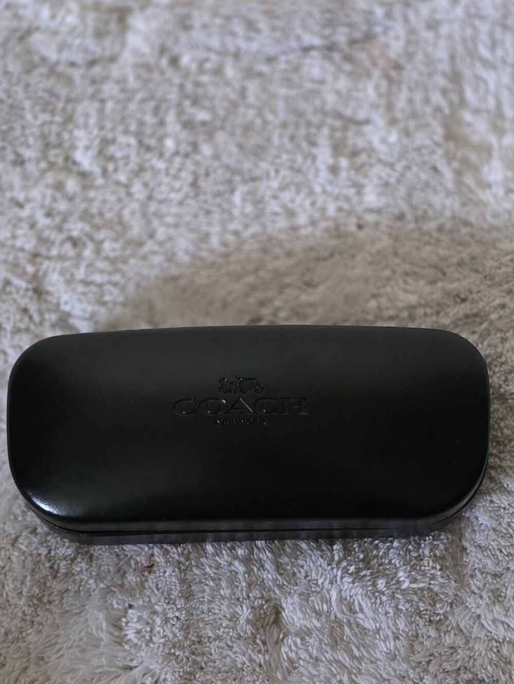 COACH Black Leather Eyewear Case